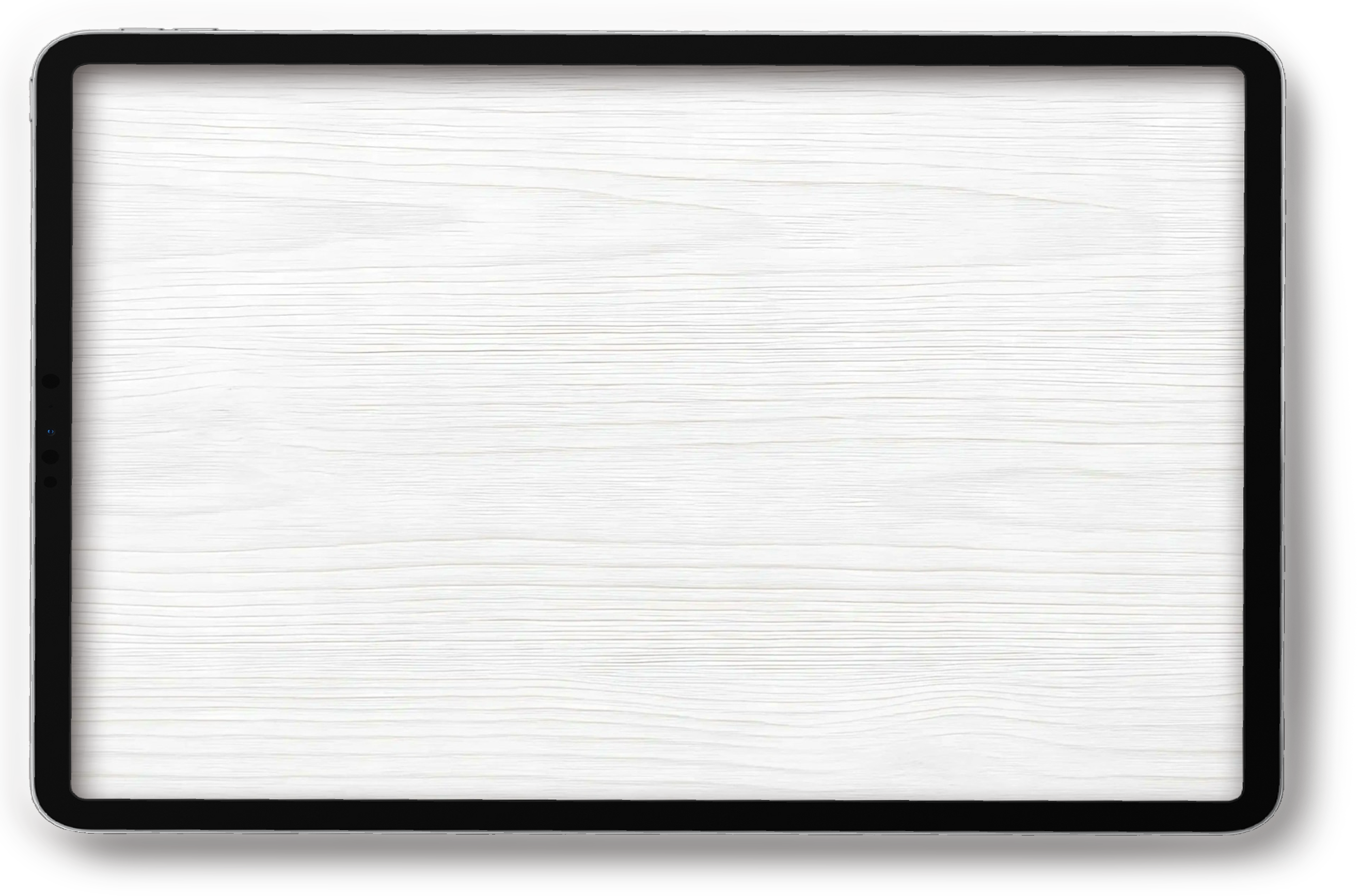 iPad with a white wooden screen for the JoyPaperless journal